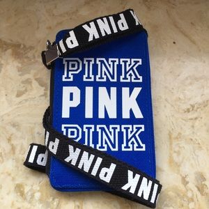 Pink lanyard- Blue color
